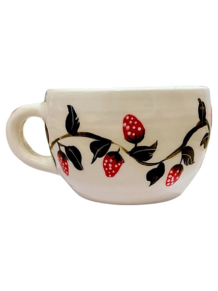Кружка ручной работы Татко керамика «Клубника», керамика, 300 мл, фото 2.