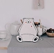 Фигурная тарелка ручной работы ЮЛЬНИКА (JULNIKA) «Белый медведь», полуфарфор, 16 см, превью фото 2