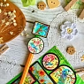 Стикерпак Лавкот голографический «Витраж с девушкой и птицами», А6, превью фото 3