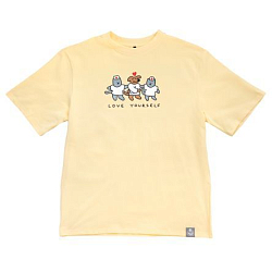 Футболка Barking Store «Love yourself», L муж., желтый