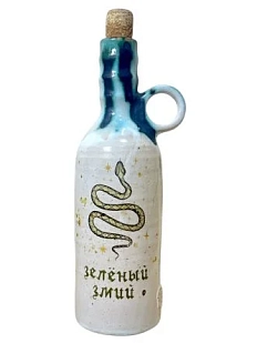Бутылка Керумбия «Зелёный змий», керамика, 20 см