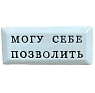 Значок ручной работы Искусство интроверта с надписью «Могу себе позволить», керамика, превью фото 1