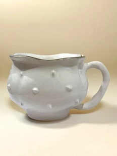 Кружка с шипами Быкова керамика «Цветок белый», керамика, 350 мл