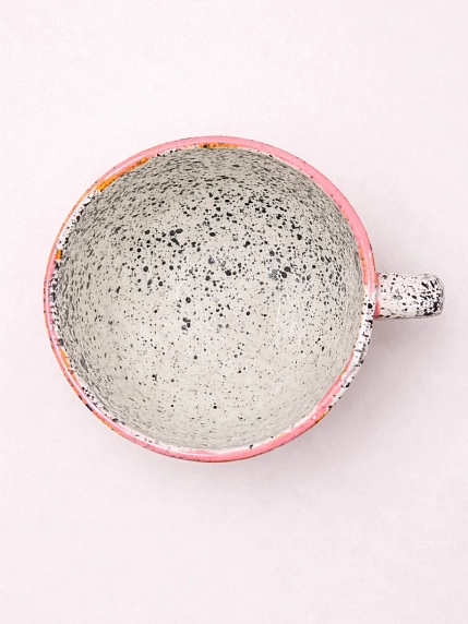 Кружка ручной работы Тата вытворяет/NF ceramics «Всегда выбирай себя», розовая, керамика, 600 мл, фото 4.