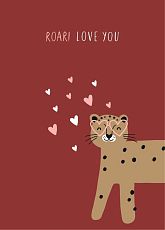 Открытка «Леопард Love you»