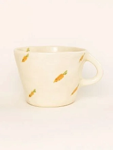 Чашка для чая ручной работы Shushi Ceramics Морковки, керамика, 250 мл