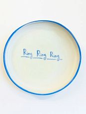Тарелка ручной работы «Ring Ring Ring», керамика, 15 см