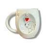 Кружка ручной работы НАДО ЖЕ Собачка и косточкой с подвеской сердечком, керамика, 300 мл, превью фото 1