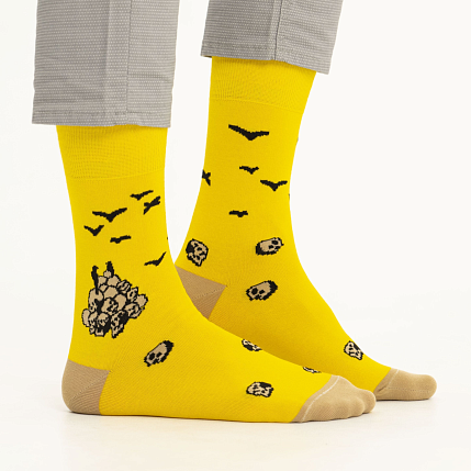 Носки «Апофеоз войны», р-р 38-41, жёлтые, фото 2.