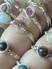 Кольцо с полудрагоценным камнем «Петерсит»