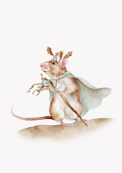 Постер интерьерный в детскую «Мышиный король», А3