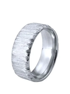 Кольцо из хирургической стали «Деревянное»