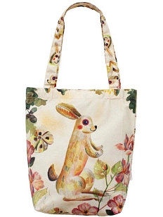 Сумка шоппер Забористый текстиль «Зайка», бежевый