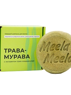 Твердый шампунь Meela Meelo «Трава-мурава», с травянистым ароматом