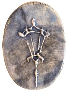 Брошь ручной работы Искусство интроверта «Фонарь», керамика