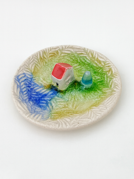 Подставка для украшений ручной работы «Домик», керамика, фото 3.