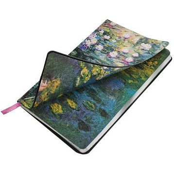 Блокнот «Claude Monet» в клетку, А5, 80 листов, зелёный, фото 3.