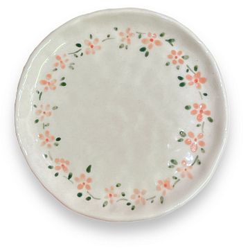 Чайная пара ручной работы «Розовые цветы», керамика, 400 мл, фото 4.