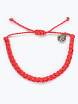 Браслет плетеный WAF WAF, красный, превью фото 1