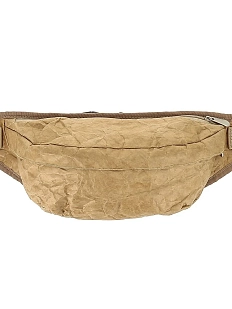 Поясная сумка Ranzel Bags «Baggy Kraft», крафт, тайвек, бежевая