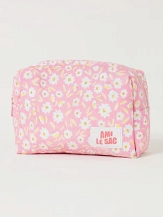 Косметичка ручной работы АМИ (Ami lé sac) «Moyen», белые цветы