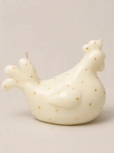 Интерьерная свеча Легенда о розе «Петушок», белая