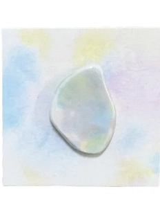 Брошь фигурная ручной работы «Акварель», в ассортименте, керамика