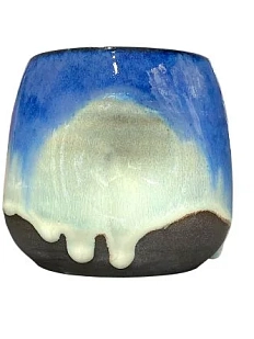 Стакан «Байкал», синий, керамика, 300 мл