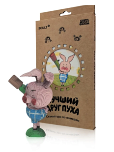 Картонный конструктор 3D «Лучший друг Пуха», микро