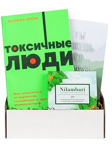 Подарочный набор с книгой «Токсичные люди» и шоколадом