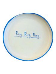 Тарелка ручной работы «Ring Ring Ring», керамика, 15 см