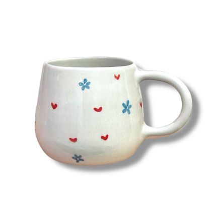 Кружка ручной работы «F**k off (please)», керамика, 250 мл, фото 2.