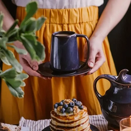 Скандинавская кружка ручной работы VELES «Сумеречный Фангорн», фарфор, 350 мл, фото 3.