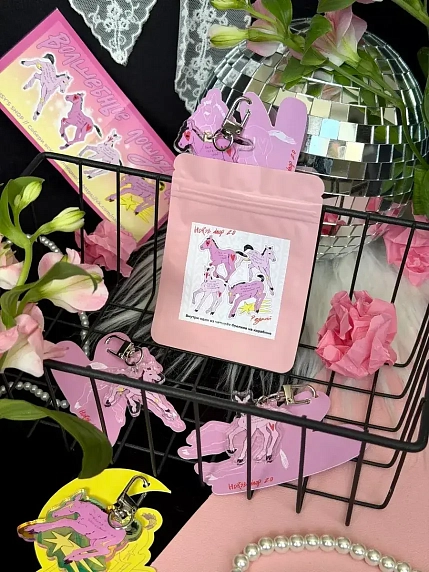 Секретный брелок Nansy's Shop «Волшебные лошадки», акрил, фото 5.