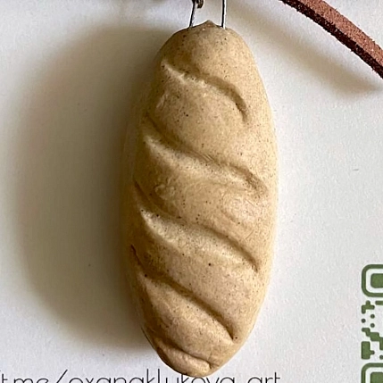 Подвеска Августа «Батон», керамика, фото 2.