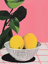Постер интерьерный DARI DARI «Два лимона в белой вазе», А4