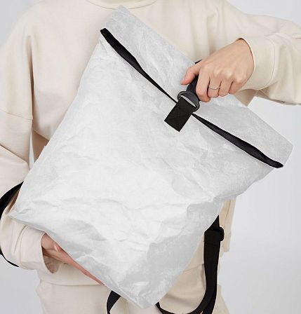 Рюкзак Ranzel Bags «Rolly White», тайвек, белый, фото 2.