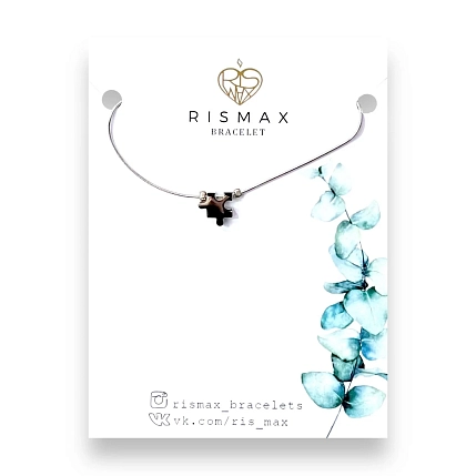 Браслет-змейка ручной работы с пазлом, нержавеющая сталь, фото 1.