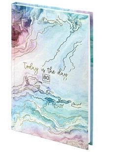 Блокнот Staff «Мрамор», в клетку, А5, 80 листов