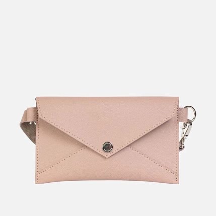 Сумка-конверт Kokosina bags, искусственная кожа, нежно-розовый, фото 1.