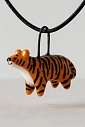 Подвеска ручной работы Боттери керамика «‎Тигр»‎, керамика, превью фото 2