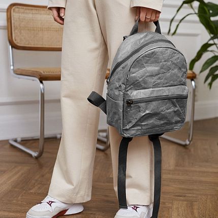 Рюкзак Ranzel Bags «Latifa Grey», тайвек, серый, фото 4.