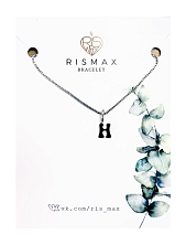 Подвеска ручной работы на цепочке с bubble буквой H, нержавеющая сталь