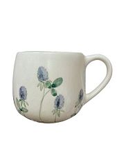 Кружка ручной работы круглая «Клевер», керамика, 250 мл