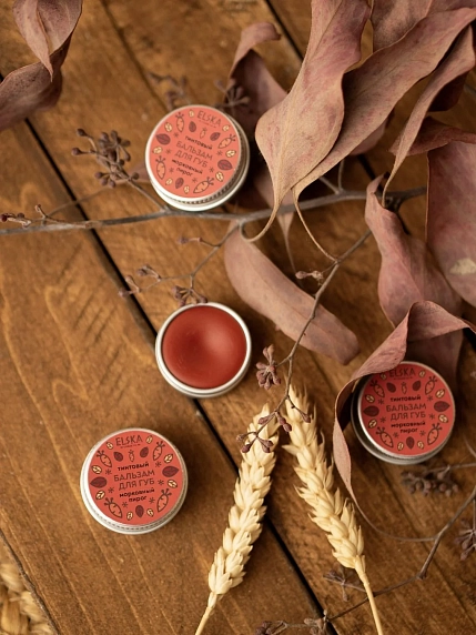 Бальзам для губ ELSKA Cosmetics «Морковный пирог», тинтовый, 10 гр, фото 4.