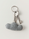 Вязаный брелок «Тучка», серый, превью фото 3
