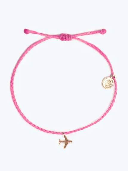 Браслет WAF WAF «Самолет», розовый, фото 1.