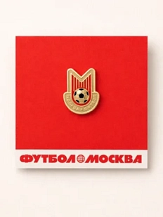 Металлический значок Heart of Moscow «Футбол. Москва», красный