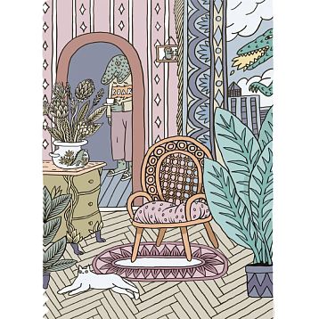 Картхолдер двухсторонний «Логово зверя», разноцветный, фото 1.