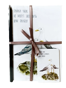 Подарочный набор Elizabeth Madar «Крики чаек не могут заглушить шум прибоя», 40 листов
